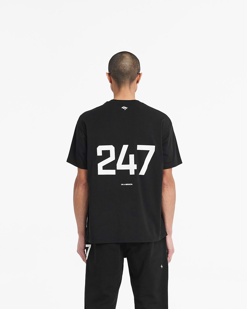 247 Oversized T-Shirt - Jet Black